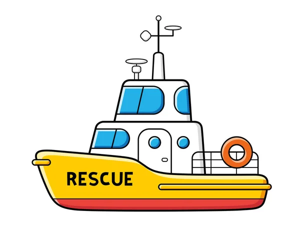 Kurtarma botu izole edilmiş vektör çizimi