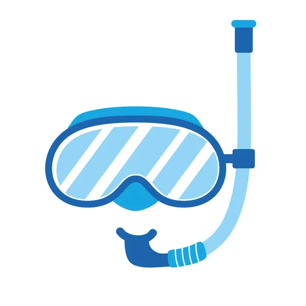 Tüplü dalış maskesi ve şnorkel simgesi