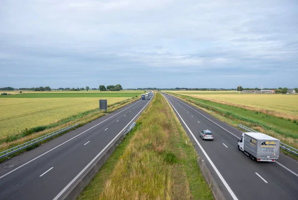 Zedelgem Belgia Czerwca 2023 Ruch Autostradzie 403 Południe Brugii Flandrii — Zdjęcie stockowe