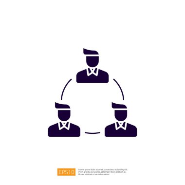 Bir örgüte bağlı üç kişinin grafiksel temsili