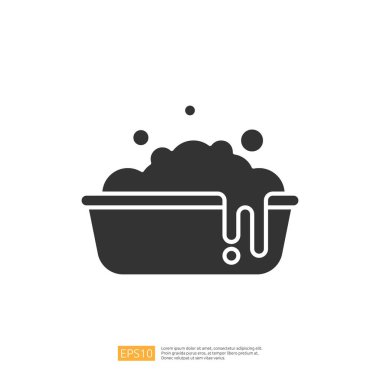 Kabarcıklarla dolu bir kasenin basit bir grafik tasviri.