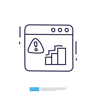 Bu resim bir uyarı sembolü ve bir bilgisayar penceresini betimler