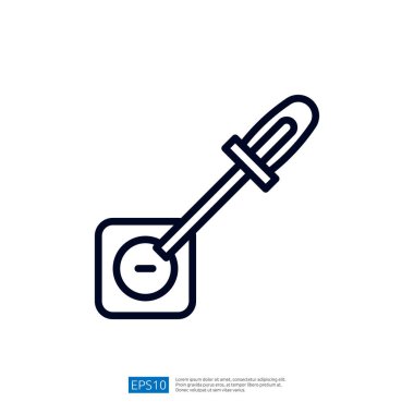 Bu resim bir damlatıcı aracının basit bir çizgi çizimini dairesel bir kabın üzerine çizer, genellikle sıvıların dağıtılması için laboratuvarlarda kullanılır..