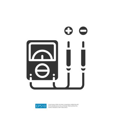 Profesyonel Tanı ve Onarım Ayarlarında Elektrik Akım ve Voltajını Ölçmek için Çoklu Metin Simgesi