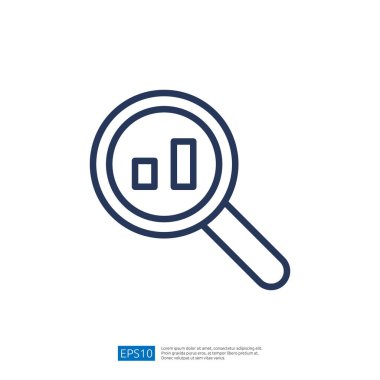 İş Performans Değerlendirmesi ve Büyüme için Veri Analizi Sunan Çubuk Grafiğinin Üzerinde Büyütme Simgesi