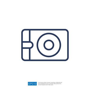 Minimalist İş İçeriğindeki Grafik Elementleri ile Veri Analizi Simgesi Sunuluyor