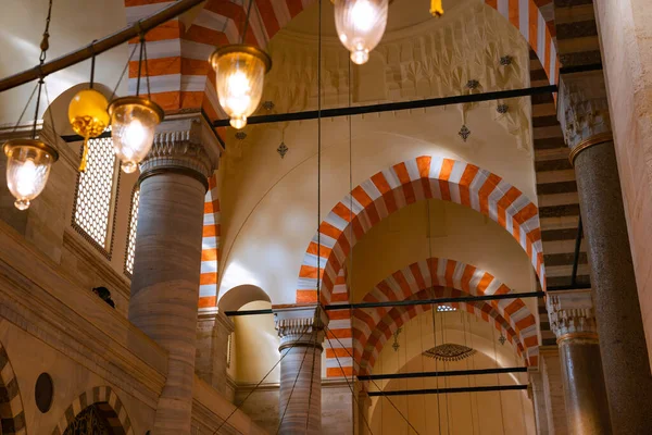 Intérieur Mosquée Suleymaniye Architecture Islamique Photo Fond Istanbul Turkiye 2022 — Photo