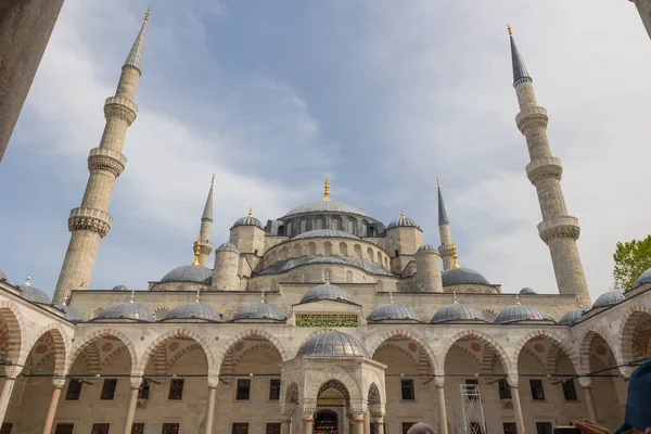 Вид Мечеть Султанахмет Двора Голубая Мечеть Стамбуле Стамбул Туркие 2023 — стоковое фото