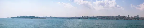 Panorama Istambułu Panoramiczny Widok Istambuł Wieży Panny Kiz Kulesi — Zdjęcie stockowe