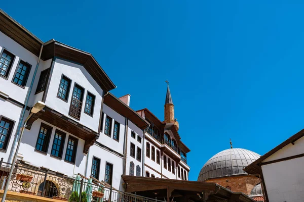Edifícios Históricos Uma Mesquita Distrito Beypazari Ancara Arquitetura Otomana Cidades — Fotografia de Stock