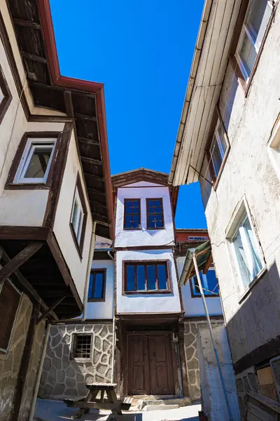 Beypazari District Van Ankara Straatzicht Vanaf Beypazari Met Historische Huizen — Stockfoto