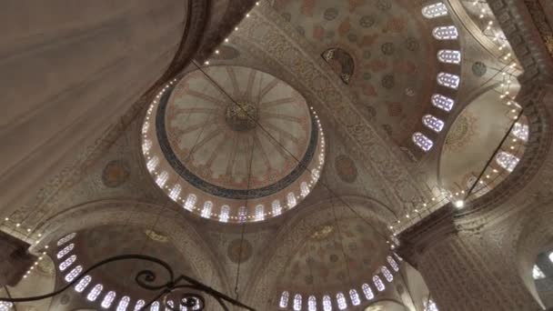 Sultan Ahmed Sultanahmet Μπλε Τζαμί Θέα Από Εσωτερικό Βίντεο Ραμαζάνι — Αρχείο Βίντεο