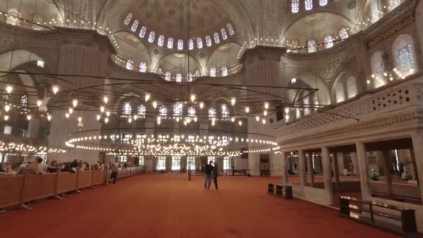 Spaziergänge Sultanahmet Oder Sultan Ahmed Oder Blaue Moschee Video Istanbul — Stockvideo