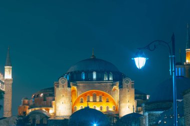 Ayasofya ya da Ayasofya Camii. İstanbul konsept geçmişini ziyaret et. Ramazan veya İslami arkaplan.