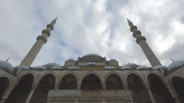 Islamsk Eller Ramadan Konsept Tid Opptak Suleymaniye Moské Istanbul Laylat – stockvideo