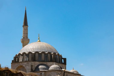 Rustem Pasa Mosque in Istanbul. Ottoman architecture background photo. Ramadan or islamic concept photo. clipart