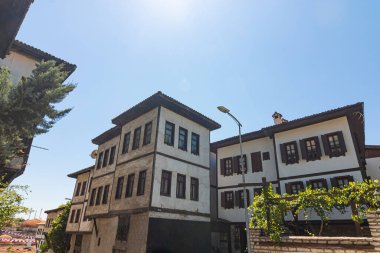 Vernacular houses in Safranbolu district of Karabuk province of Turkey. Visit Safranbolu background photo. clipart