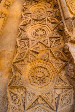 Sivas Türkiye 'deki Büyük Divrigi Camii' nin oyulmuş taş süslemeleri..