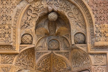 Sivas Türkiye 'deki Büyük Divrigi Camii' nin oyulmuş taş süslemeleri..