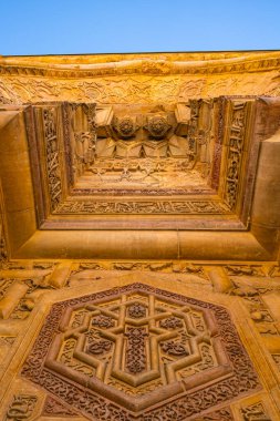 Carved stone decorations of the gate of Great Mosque of Divrigi aka Divrigi Ulucamii. Unesco World Heritage Building. Sivas Turkey - 6.26.2024 clipart