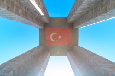 18 Mart ya da 18 Mart konsept fotoğrafı. Canakkale Şehitleri Anıtı ya da Canakkale Sehitleri Aniti.