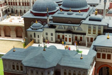 İstanbul Tarih Yarımadası 'ndaki Harem Modeli Miniatürk' teki Model Sergisi. İstanbul Türkiye - 7.12.2024
