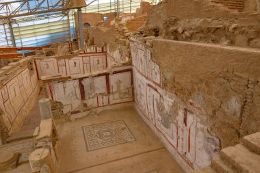 Ephesus. Ephesus 'taki teras evleri veya Yamac Evler. İzmir Türkiye - 2.1.2025