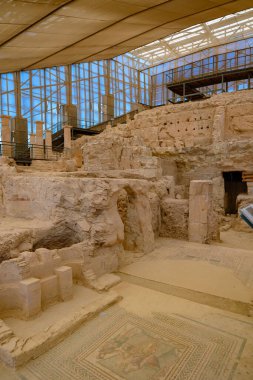 Zeugma antik şehri. Nizip Gaziantep Türkiye 'deki Zeugma Arkeolojik Alanı Kazısı - 6.25.2025