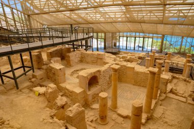 Zeugma Arkeolojik Alanı. Nizip Gaziantep Türkiye 'deki Zeugma antik kenti - 6.25.2025