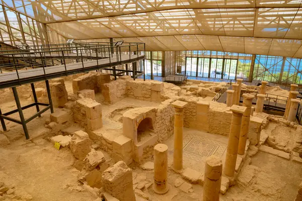 Zeugma Arkeolojik Alanı. Nizip Gaziantep Türkiye 'deki Zeugma antik kenti - 6.25.2025