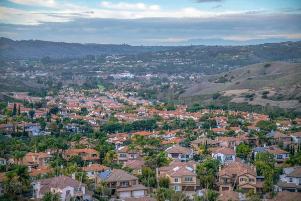 Utsikt Över Övre Medelklass Bostadsområde Från Vandringsled San Clemente Kalifornien — Stockfoto