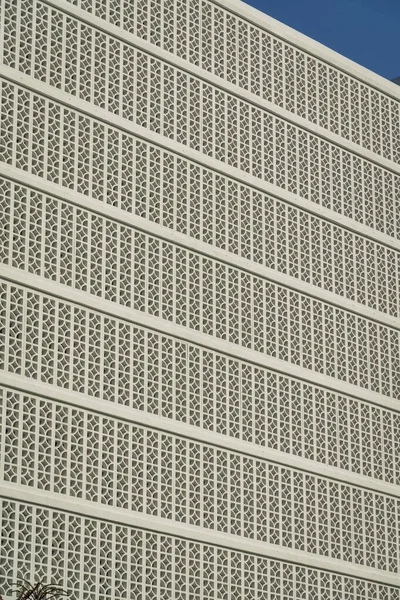 Зовнішній Вигляд Будівлі Декоративною Кам Яною Стіною Екрану Маямі Штат — стокове фото