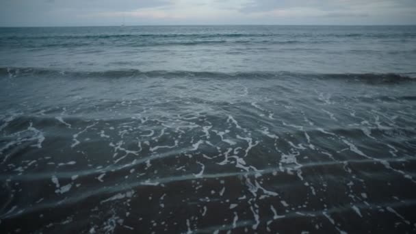 Медленная Волна Океане — стоковое видео