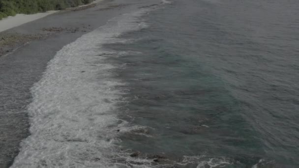 Photographier Côte Île Des Maldives Depuis Drone Photographie Aérienne Plage — Video