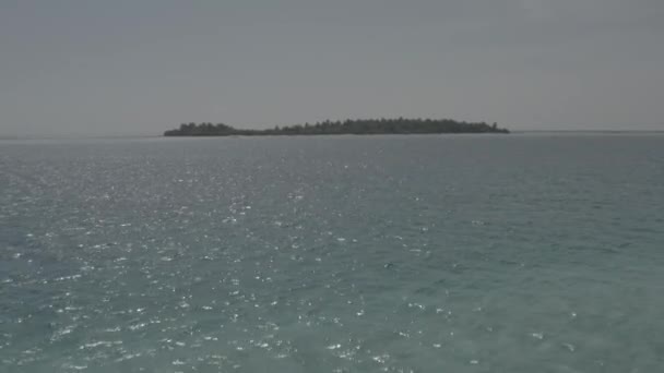 Krásný Pohled Ptačí Perspektivy Tropické Ostrovy Maledivách Letecká Fotografie Exotických — Stock video