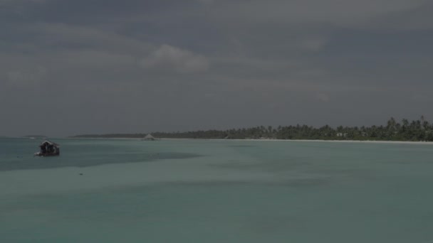 Eine Wunderschöne Vogelperspektive Auf Tropische Inseln Auf Den Malediven Luftaufnahmen — Stockvideo