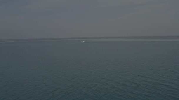 Seaplane Stoi Wodzie Transport Turystów Malediwy Samolotem Wodnym Nagranie Bez — Wideo stockowe
