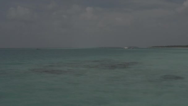 Bellissima Vista Sulle Maldive Drone Fotografia Aerea Isole Esotiche Resort — Video Stock