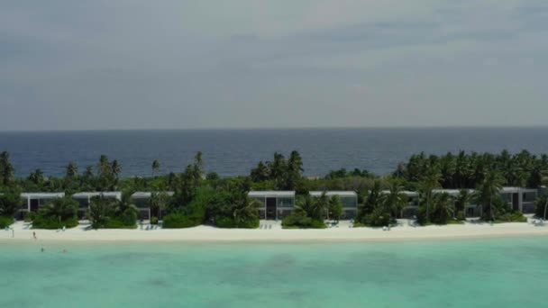 Aufnahmen Von Einer Drohne Über Dem Meer Auf Den Malediven — Stockvideo