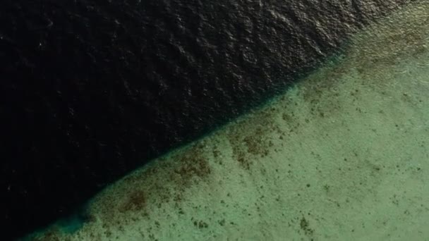 Schöne Aussicht Auf Die Malediven Von Einer Drohne Aus Luftaufnahmen — Stockvideo