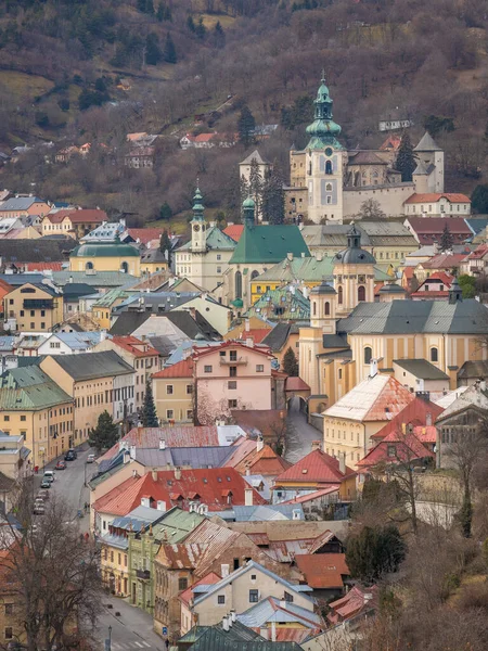 Historic Center Banska Stiavnica Old Castle Slovakia Europe — Foto de Stock