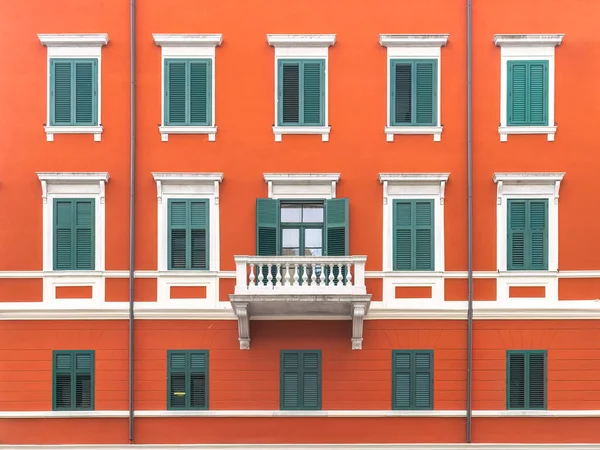 Colorful Facade Old House Trieste Italy Europe — Stock Photo, Image