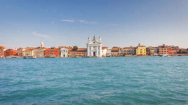 Giudecca Kanaal Venetië Met Mary Van Rozenkrans Kerk Italië Europa — Stockfoto