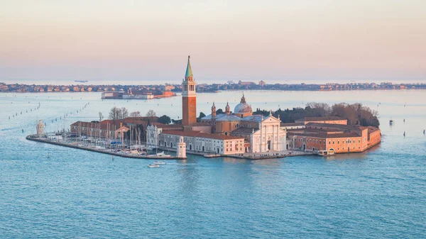 San Giorgio Maggiore Island Venice Sunset Italy Europe — Stock Photo, Image