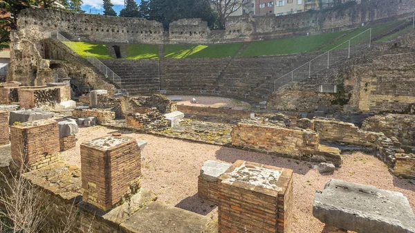 Římské Divadlo Terst Itálie Evropa — Stock fotografie