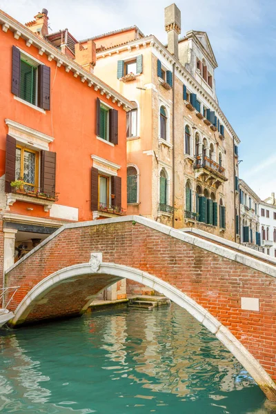 Stone Bridge Canal Venice Italy Europe — Stock Photo, Image