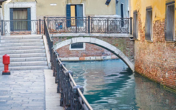 Stone Bridge Canal Venice Italy Europe — Stock Photo, Image