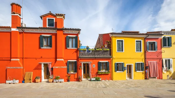 Colorful Houses Burano Island Venice Italy Europe — Stock Photo, Image