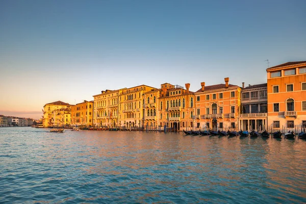 Het Canal Grande Venetië Een Prachtige Zonnige Ochtend Italië Europa — Stockfoto