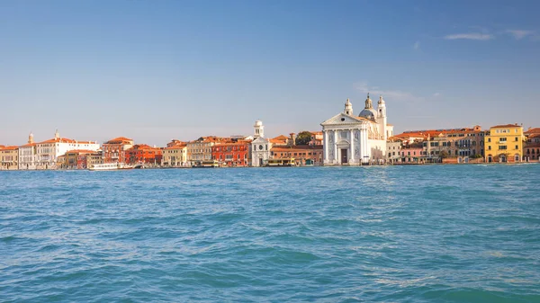 Giudecca Kanaal Venetië Met Mary Van Rozenkrans Kerk Italië Europa — Stockfoto